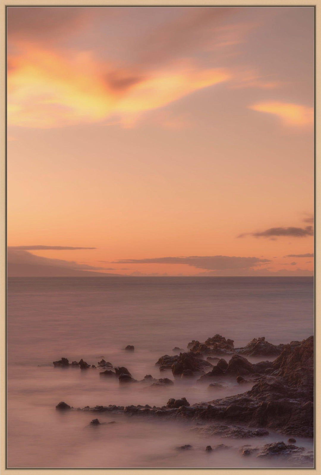 Misty Twilight | Hawaiian Tranquility - Maui Fine Art Collective - 3500-5500, 800-3500, Abstract, Acrylic, Artwork, Best Wall Artwork, black, blue, Canvas, clouds, Coast, Hawaii, Island, kihei, Lance Ehrecke, makena, maui, Maui Hawaii Fine Art Photography, Maui Hawaii Wall Art, Metal, Moody, New Moments, ocean, open-edition, orange, over-5500, pastel, Prints, Purple, rocks, size-16-x-24, size-24-x-36, size-40-x-60, Sunset, Surf, vertical, Visual Artwork, wailea, Water, waves, White, yellow