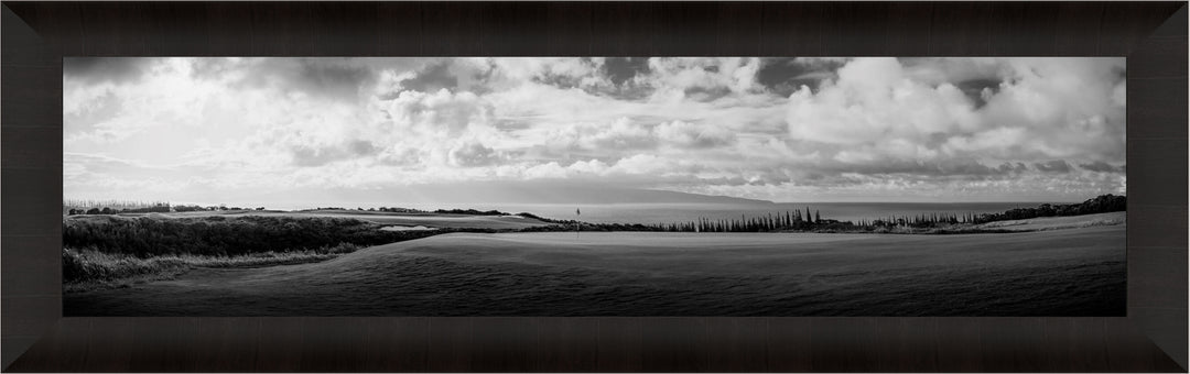 Living Moments Media Open Edition Acrylic / 12" x 48" / Luxury Monochromatic Majesty Monochromatic Majesty: Panoramic Golf Art Inspired by Ansel Adams