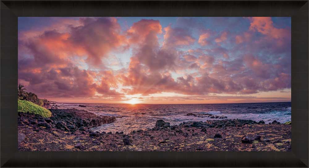Living Moments Media Open Edition Acrylic / 20" x 40" / Luxury Hawaiian Sunrise Symphony Hawaiian Sunrise Symphony | Vibrant Maui Coastal Fine Artwork