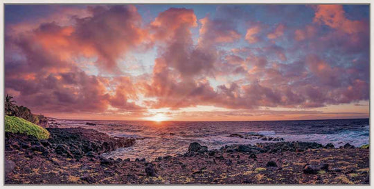 Living Moments Media Open Edition Acrylic / 20" x 40" / White Hawaiian Sunrise Symphony Hawaiian Sunrise Symphony | Vibrant Maui Coastal Fine Artwork