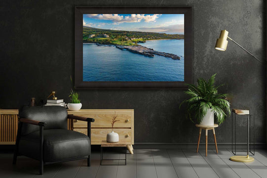 Bay of Dreams - Maui Fine Art Collective - Acrylic, aerial, Artwork, Bay Course, beach, Best Wall Artwork, black, blue, Canvas, clouds, Coast, DT Flemming Beach, Golf, Golf Course, green, Hawaii, Hole 16, Hole 17, Ironwoods Beach, Island, Jared Johnson, Kapalua, Kapalua Golf, maui, Maui Hawaii Fine Art Photography, Maui Hawaii Wall Art, Metal, ocean, open-edition, Prints, rocks, sand, size-16-x-24, size-24-x-36, size-40-x-60, Trees, Visual Artwork, Water, waves, White