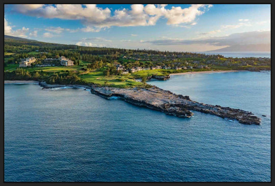 Bay of Dreams - Maui Fine Art Collective - Acrylic, aerial, Artwork, Bay Course, beach, Best Wall Artwork, black, blue, Canvas, clouds, Coast, DT Flemming Beach, Golf, Golf Course, green, Hawaii, Hole 16, Hole 17, Ironwoods Beach, Island, Jared Johnson, Kapalua, Kapalua Golf, maui, Maui Hawaii Fine Art Photography, Maui Hawaii Wall Art, Metal, ocean, open-edition, Prints, rocks, sand, size-16-x-24, size-24-x-36, size-40-x-60, Trees, Visual Artwork, Water, waves, White