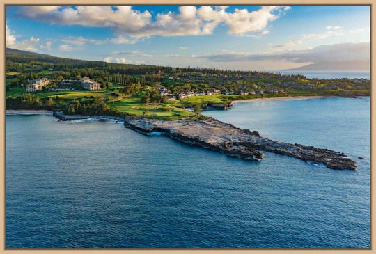 Bay of Dreams - Maui Fine Art Collective - Acrylic, aerial, Artwork, Bay Course, beach, Best Wall Artwork, black, blue, Canvas, clouds, Coast, DT Flemming Beach, Golf, Golf Course, green, Hawaii, Hole 16, Hole 17, Ironwoods Beach, Island, Jared Johnson, Kapalua, Kapalua Golf, maui, Maui Hawaii Fine Art Photography, Maui Hawaii Wall Art, Metal, ocean, open-edition, Prints, rocks, sand, size-16-x-24, size-24-x-36, size-40-x-60, Trees, Visual Artwork, Water, waves, White