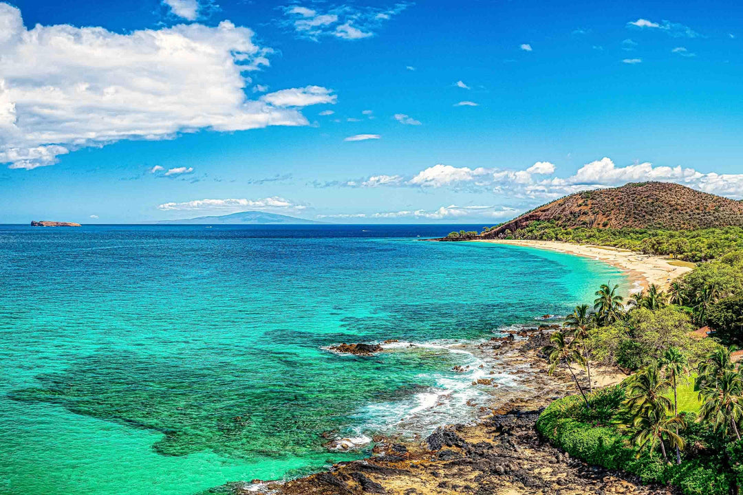 Big Beach Bliss - Maui Fine Art Collective - 3500-5500, 800-3500, beach, Best Moments, Best Sellers, Best Wall Artwork, blue, green, Hawaii, horizontal, Lance Ehrecke, makena, Maui Hawaii Fine Art Photography, Maui Hawaii Wall Art, ocean, open-edition, over-5500, Reef, sand, size-16x-24, size-24-x-36, size-40-x-60