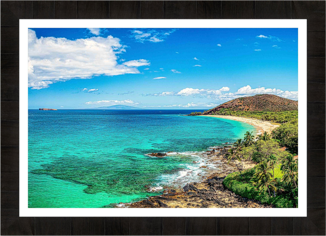 Big Beach Bliss - Maui Fine Art Collective - 3500-5500, 800-3500, beach, Best Moments, Best Sellers, Best Wall Artwork, blue, green, Hawaii, horizontal, Lance Ehrecke, makena, Maui Hawaii Fine Art Photography, Maui Hawaii Wall Art, ocean, open-edition, over-5500, Reef, sand, size-16x-24, size-24-x-36, size-40-x-60