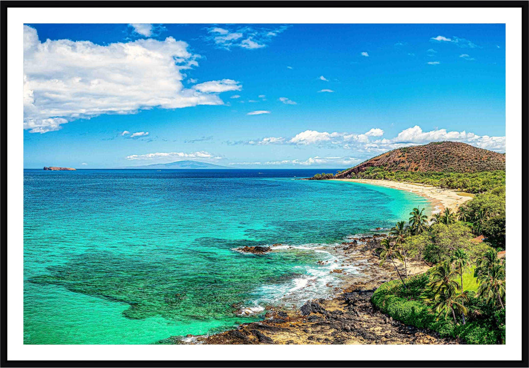 Big Beach Bliss - Maui Fine Art Collective - 3500-5500, 800-3500, beach, Best Moments, Best Sellers, Best Wall Artwork, blue, green, Hawaii, horizontal, Lance Ehrecke, makena, Maui Hawaii Fine Art Photography, Maui Hawaii Wall Art, ocean, open-edition, over-5500, Reef, sand, size-16x-24, size-24-x-36, size-40-x-60