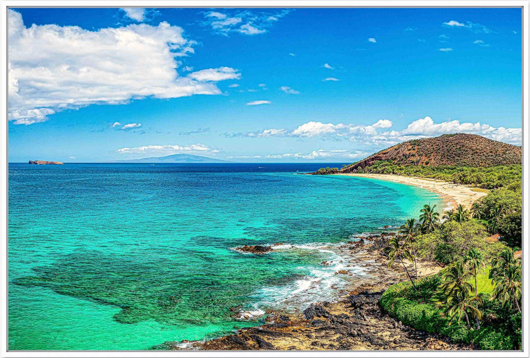 Big Beach Bliss - Maui Fine Art Collective - 3500-5500, 800-3500, beach, Best Moments, Best Sellers, Best Wall Artwork, blue, green, Hawaii, horizontal, Lance Ehrecke, makena, Maui Hawaii Fine Art Photography, Maui Hawaii Wall Art, ocean, open-edition, over-5500, Reef, sand, size-16x-24, size-24-x-36, size-40-x-60