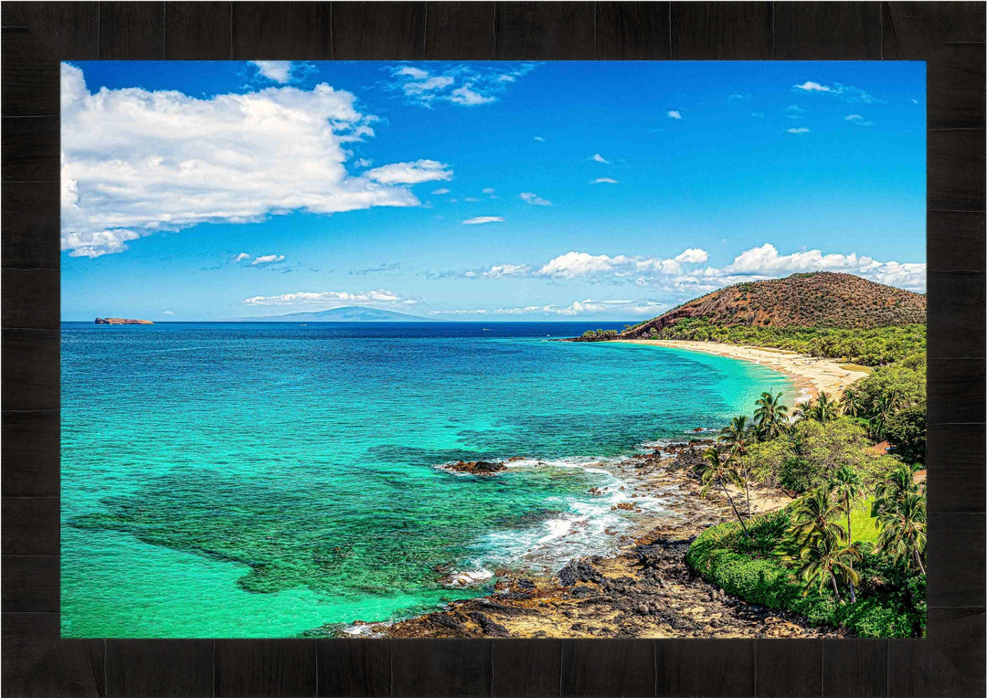 Big Beach Bliss - Maui Fine Art Collective - 3500-5500, 800-3500, beach, Best Moments, Best Sellers, Best Wall Artwork, blue, green, Hawaii, horizontal, Lance Ehrecke, makena, Maui Hawaii Fine Art Photography, Maui Hawaii Wall Art, ocean, open-edition, over-5500, Reef, sand, size-16x-24, size-24-x-36, size-40-x-60