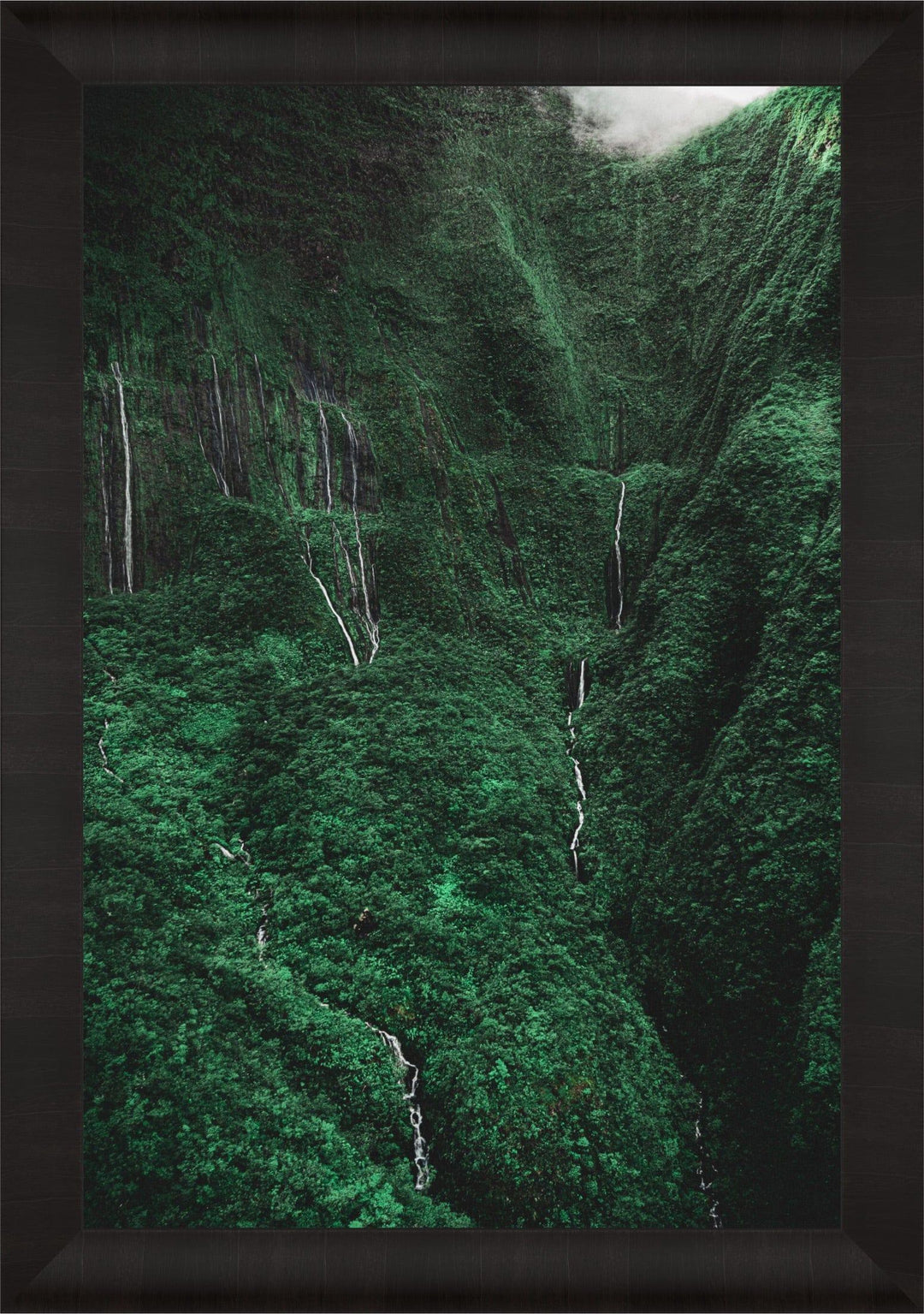 Cascading Tears | Valley of Tears Unveiled - Maui Fine Art Collective - 3500-5500, 800-3500, Acrylic, aerial, Artwork, Best Moments, Best Sellers, Best Wall Artwork, black, Canvas, clouds, green, Hawaii, Helicopter, Island, Lance Ehrecke, maui, Maui Hawaii Fine Art Photography, Maui Hawaii Wall Art, Metal, Moody, Mountains, New Moments, open-edition, over-5500, Prints, rocks, size-16-x-24, size-24-x-36, size-40-x-60, Trees, vertical, Visual Artwork, Waihee, Water, Waterfalls, White