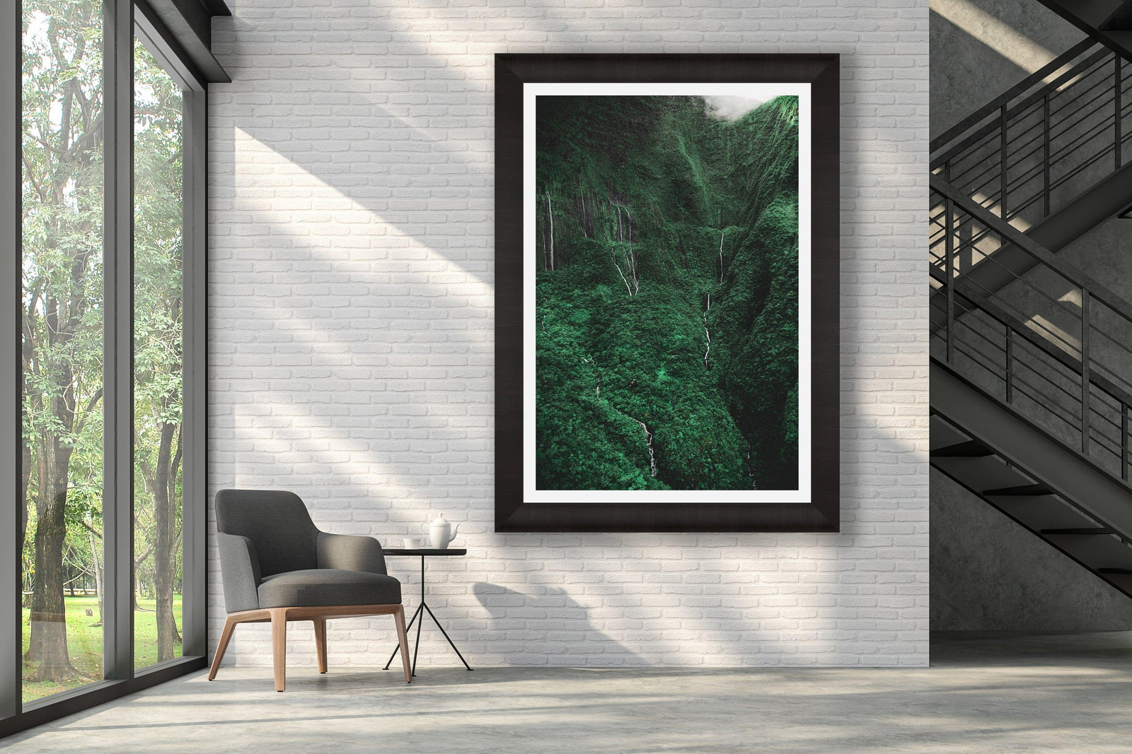 Cascading Tears | Valley of Tears Unveiled - Maui Fine Art Collective - 3500-5500, 800-3500, Acrylic, aerial, Artwork, Best Moments, Best Sellers, Best Wall Artwork, black, Canvas, clouds, green, Hawaii, Helicopter, Island, Lance Ehrecke, maui, Maui Hawaii Fine Art Photography, Maui Hawaii Wall Art, Metal, Moody, Mountains, New Moments, open-edition, over-5500, Prints, rocks, size-16-x-24, size-24-x-36, size-40-x-60, Trees, vertical, Visual Artwork, Waihee, Water, Waterfalls, White