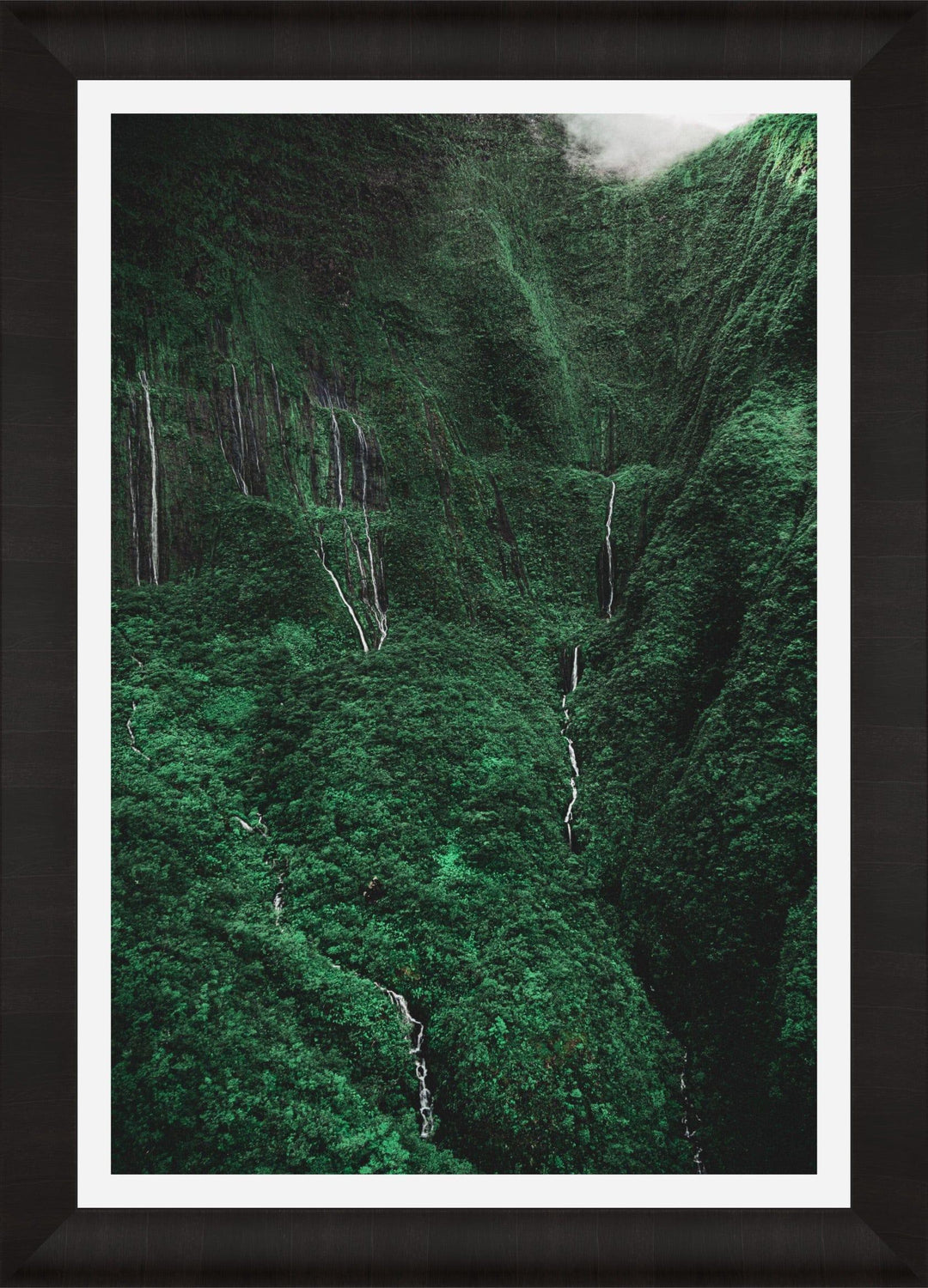 Cascading Tears | Valley of Tears Unveiled - Maui Fine Art Collective - 3500-5500, 800-3500, Acrylic, aerial, Artwork, Best Moments, Best Sellers, Best Wall Artwork, black, Canvas, clouds, green, Hawaii, Helicopter, Island, Lance Ehrecke, maui, Maui Hawaii Fine Art Photography, Maui Hawaii Wall Art, Metal, Moody, Mountains, New Moments, open-edition, over-5500, Prints, rocks, size-16-x-24, size-24-x-36, size-40-x-60, Trees, vertical, Visual Artwork, Waihee, Water, Waterfalls, White