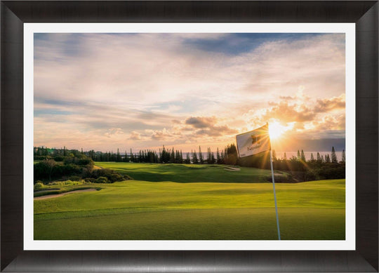 Golden Hour Glory - Maui Fine Art Collective - 3500-5500, 800-3500, Acrylic, Artwork, Best Wall Artwork, Canvas, Golf, Golf Course, Hawaii, Hole 18, horizontal, Island, Kapalua, Kapalua Golf, Lance Ehrecke, maui, Maui Hawaii Fine Art Photography, Maui Hawaii Wall Art, Metal, open-edition, over-5500, Plantation Course, Prints, size-16-x-24, size-24-x-36, size-40-x-60, Visual Artwork