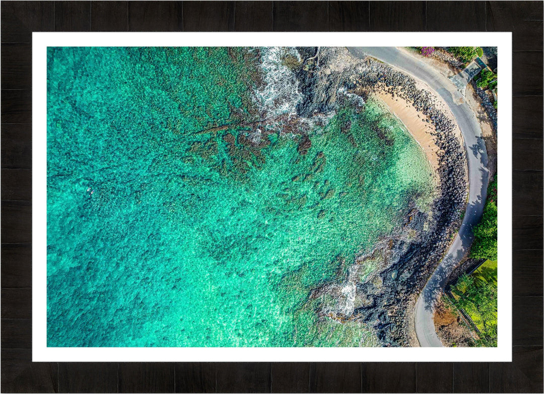 Hidden Gem - Maui Fine Art Collective - 3500-5500, 800-3500, beach, Best Moments, Best Sellers, Best Wall Artwork, black, blue, Cove, green, Hawaii, horizontal, Island, Lance Ehrecke, makena, maui, Maui Hawaii Fine Art Photography, Maui Hawaii Wall Art, new arrivals, New Moments, ocean, open-edition, over-5500, Reef, rocks, sand, size-16x-24, size-24-x-36, size-40-x-60, teal, waves