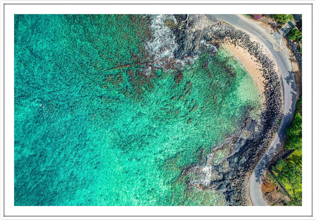 Hidden Gem - Maui Fine Art Collective - 3500-5500, 800-3500, beach, Best Moments, Best Sellers, Best Wall Artwork, black, blue, Cove, green, Hawaii, horizontal, Island, Lance Ehrecke, makena, maui, Maui Hawaii Fine Art Photography, Maui Hawaii Wall Art, new arrivals, New Moments, ocean, open-edition, over-5500, Reef, rocks, sand, size-16x-24, size-24-x-36, size-40-x-60, teal, waves