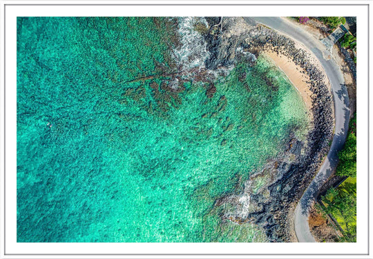 Hidden Gem - Maui Fine Art Collective - 3500-5500, 800-3500, beach, Best Moments, Best Sellers, Best Wall Artwork, black, blue, Cove, green, Hawaii, horizontal, Island, Lance Ehrecke, makena, maui, Maui Hawaii Fine Art Photography, Maui Hawaii Wall Art, new arrivals, New Moments, ocean, open-edition, over-5500, Reef, rocks, sand, size-16x-24, size-24-x-36, size-40-x-60, teal, waves