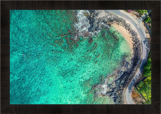 Hidden Gem - Maui Fine Art Collective - 3500-5500, 800-3500, beach, Best Moments, Best Sellers, Best Wall Artwork, black, blue, Cove, green, Hawaii, horizontal, Island, Lance Ehrecke, makena, maui, Maui Hawaii Fine Art Photography, Maui Hawaii Wall Art, new arrivals, New Moments, ocean, open-edition, over-5500, Reef, rocks, sand, size-16x-24, size-24-x-36, size-40-x-60, teal, waves