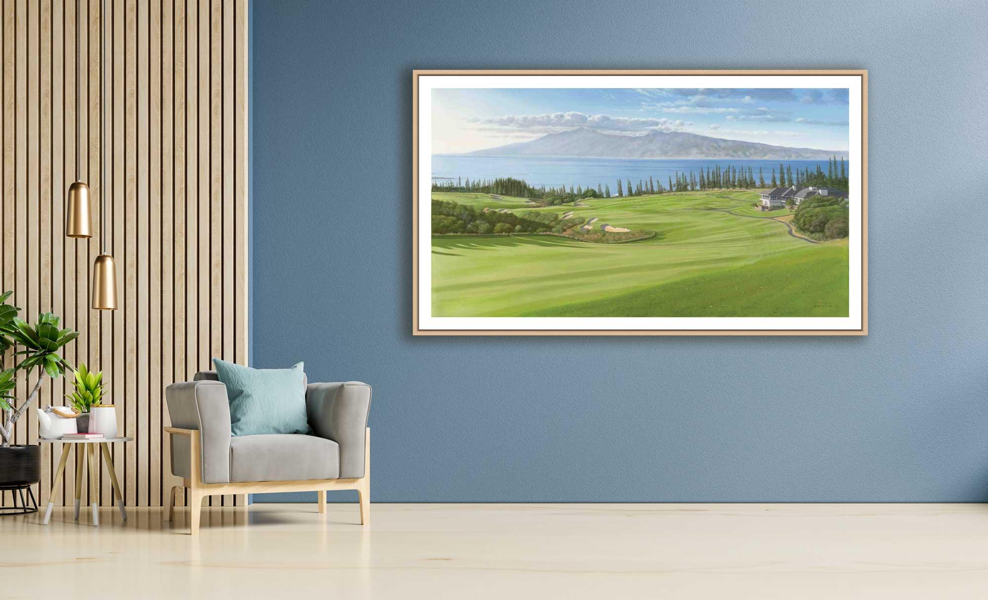 Graeme Baxter Fine Art Print Kapalua Golf Plantation Course Iconic