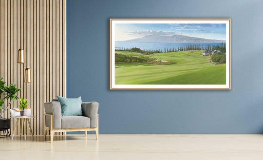 Iconic 18 | Graeme Baxter Licensed Print - Maui Fine Art Collective - 3500-5500, 800-3500, Acrylic, Artwork, Best Wall Artwork, Canvas, Golf, Golf Course, Hawaii, Hole 18, horizontal, Island, Kapalua, Kapalua Golf, Lance Ehrecke, maui, Maui Hawaii Fine Art Photography, Maui Hawaii Wall Art, Metal, open-edition, over-5500, Plantation Course, Prints, size-20-x-40, size-35-x-70, size-40-x-80, Visual Artwork