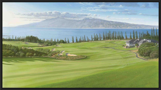 Iconic 18 | Graeme Baxter Licensed Print - Maui Fine Art Collective - 3500-5500, 800-3500, Acrylic, Artwork, Best Wall Artwork, Canvas, Golf, Golf Course, Hawaii, Hole 18, horizontal, Island, Kapalua, Kapalua Golf, Lance Ehrecke, maui, Maui Hawaii Fine Art Photography, Maui Hawaii Wall Art, Metal, open-edition, over-5500, Plantation Course, Prints, size-20-x-40, size-35-x-70, size-40-x-80, Visual Artwork