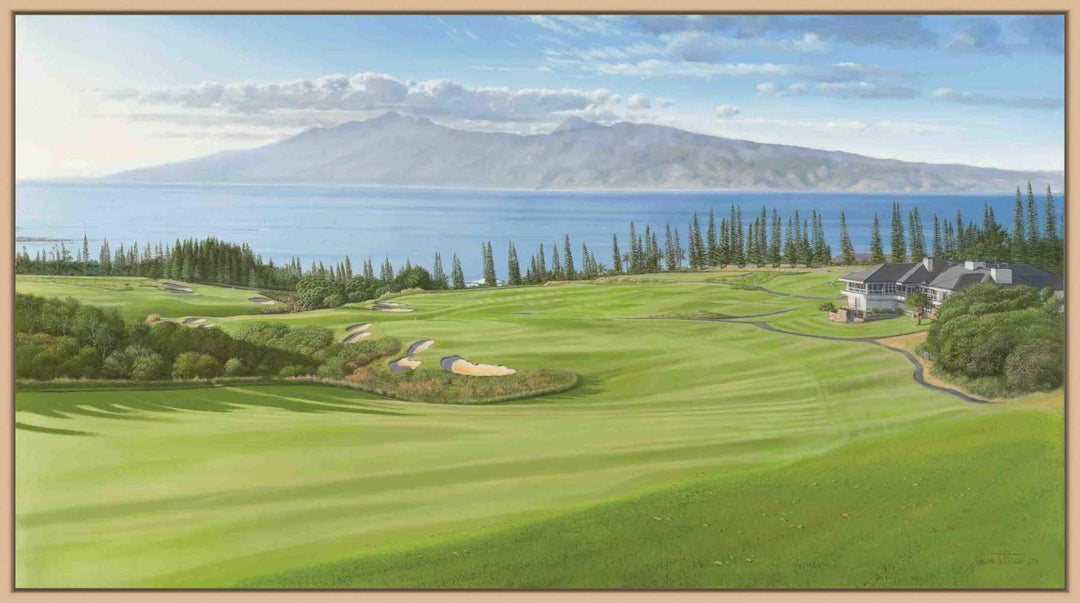 Iconic 18 | Graeme Baxter Licensed Print - Maui Fine Art Collective - 3500-5500, 800-3500, Acrylic, Artwork, Best Wall Artwork, Canvas, Golf, Golf Course, Hawaii, Hole 18, horizontal, Island, Kapalua, Kapalua Golf, Lance Ehrecke, maui, Maui Hawaii Fine Art Photography, Maui Hawaii Wall Art, Metal, open-edition, over-5500, Plantation Course, Prints, size-20-x-40, size-35-x-70, size-40-x-80, Visual Artwork