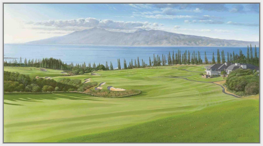 Iconic 18 | Graeme Baxter Licensed Print - Maui Fine Art Collective - 3500-5500, 800-3500, Acrylic, Artwork, Best Wall Artwork, Canvas, Golf, Golf Course, Hawaii, Hole 18, horizontal, Island, Kapalua, Kapalua Golf, Lance Ehrecke, maui, Maui Hawaii Fine Art Photography, Maui Hawaii Wall Art, Metal, open-edition, over-5500, Plantation Course, Prints, size-20-x-40, size-35-x-70, size-40-x-80, Visual Artwork