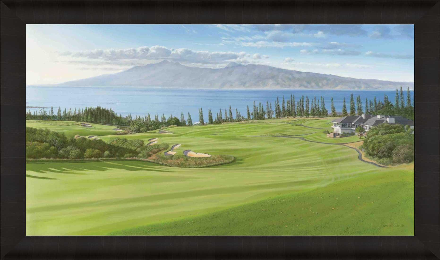 Graeme Baxter Fine Art Print Kapalua Golf Plantation Course Iconic