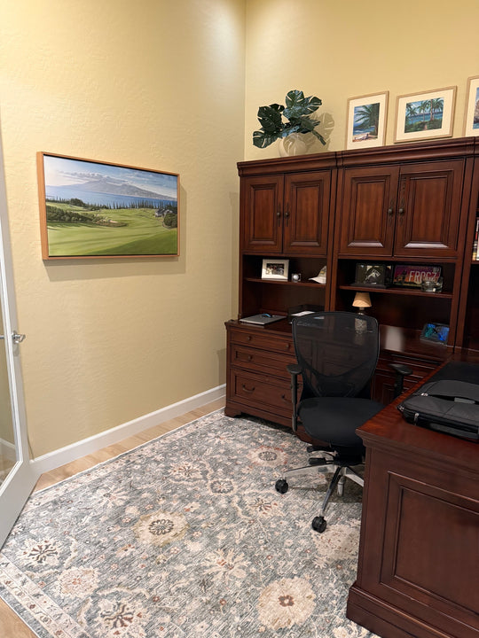 Iconic 18 in a collector’s office — Kapalua Plantation