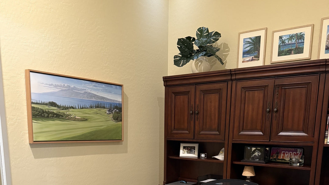 Iconic 18 in a collector’s office — Kapalua Plantation