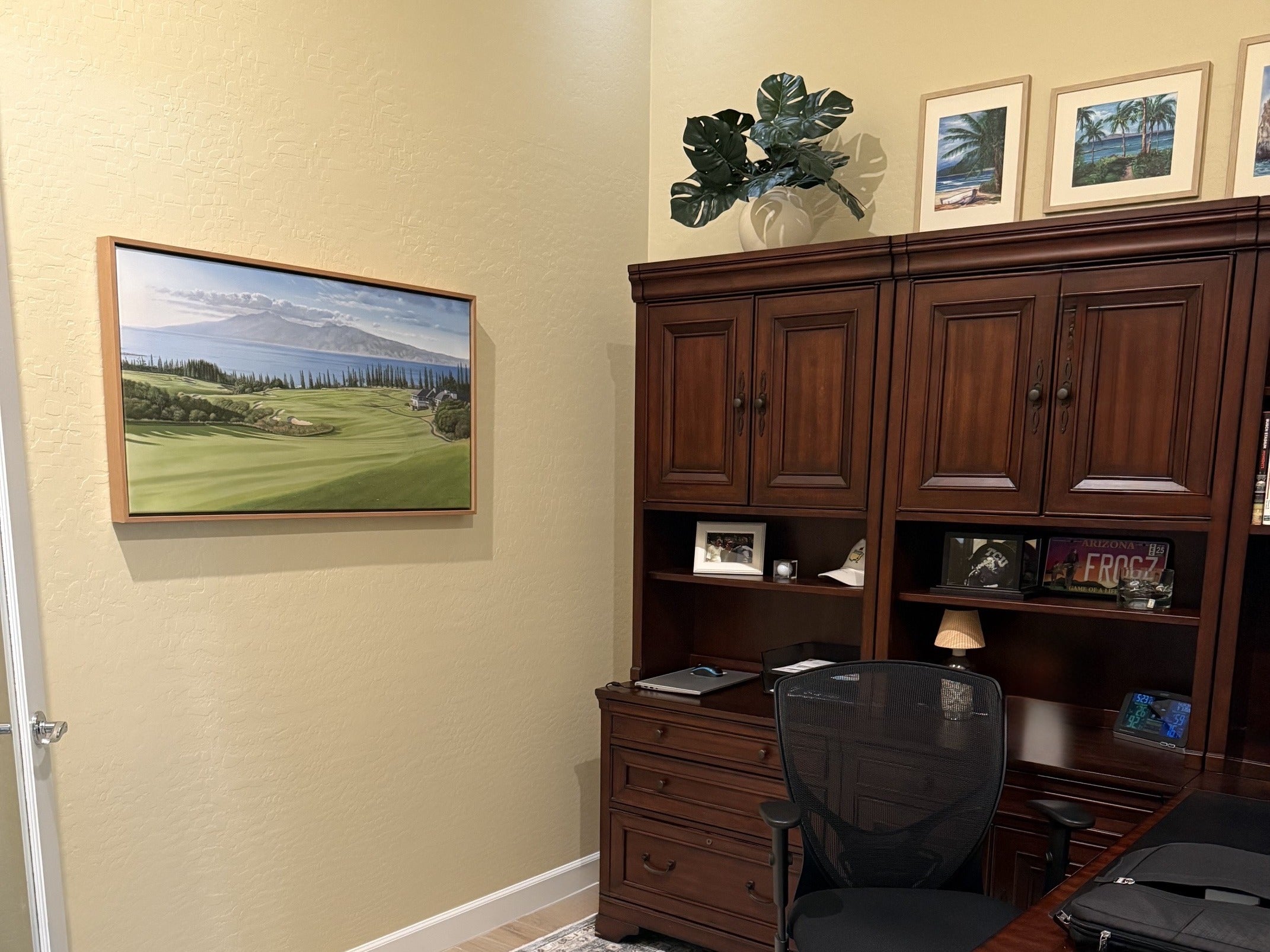 Iconic 18 in a collector’s office — Kapalua Plantation