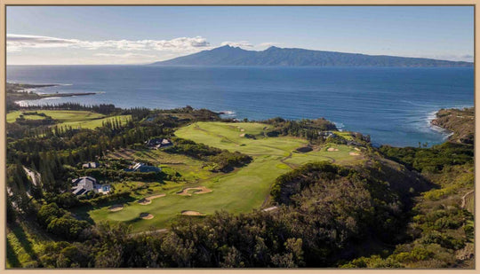 Living Moments Media Open Edition Acrylic / 20" x 35.6" / Natural Paradise Captured Maui Fine Art Print Kapalua Golf Plantation Course | Paradise Captured