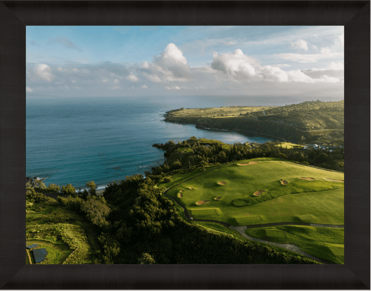 Maui Fine Art Collective Open Edition Acrylic / 42" x 56" / Luxury Honolua Bay Vista Honolua Bay Vista | Kapalua Golf Course Photography Art for Luxury Home Décor