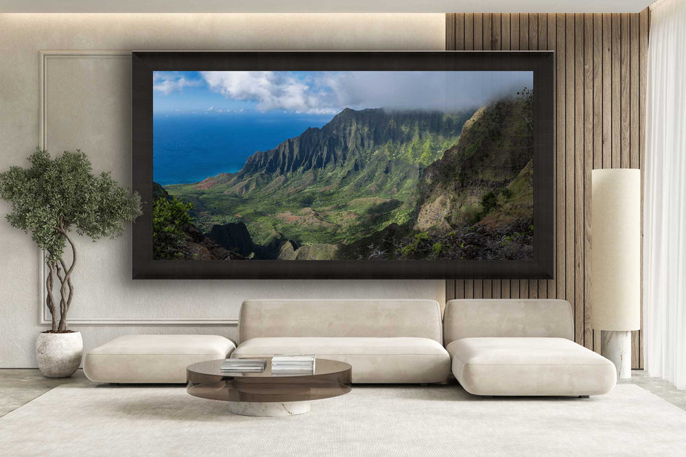 Maui Fine Art Collective Open Edition Kalalau's Embrace "Kalalau's Embrace" - Stunning Photography Print of Kalalau Valley Overlook, Ideal for Adventurers and Luxury Art Buyers