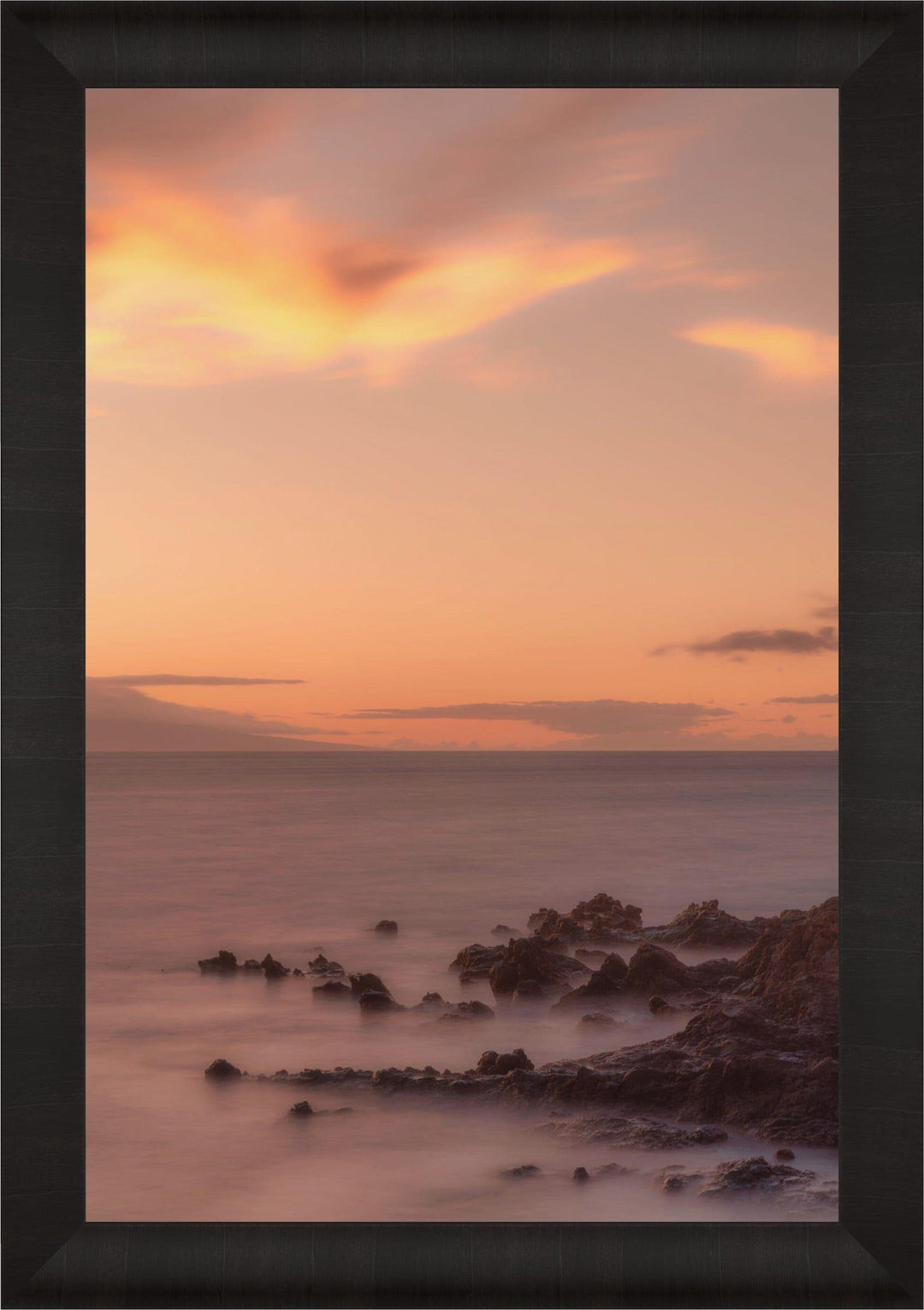 Misty Twilight | Hawaiian Tranquility - Maui Fine Art Collective - 3500-5500, 800-3500, Abstract, Acrylic, Artwork, Best Wall Artwork, black, blue, Canvas, clouds, Coast, Hawaii, Island, kihei, Lance Ehrecke, makena, maui, Maui Hawaii Fine Art Photography, Maui Hawaii Wall Art, Metal, Moody, New Moments, ocean, open-edition, orange, over-5500, pastel, Prints, Purple, rocks, size-16-x-24, size-24-x-36, size-40-x-60, Sunset, Surf, vertical, Visual Artwork, wailea, Water, waves, White, yellow