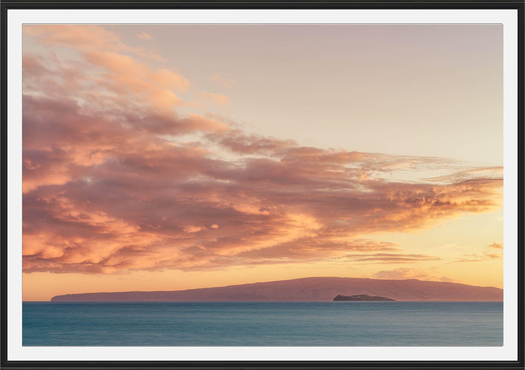 Molokini Serenade - Maui Fine Art Collective - 3500-5500, 800-3500, Acrylic, Artwork, Best Wall Artwork, blue, Canvas, clouds, Coast, Hawaii, horizontal, Island, Lance Ehrecke, maui, Maui Hawaii Fine Art Photography, Maui Hawaii Wall Art, Metal, New Moments, ocean, open-edition, orange, over-5500, pastel, Prints, size-16-x-24, size-24-x-36, size-40-x-60, Sunset, teal, Visual Artwork, wailea