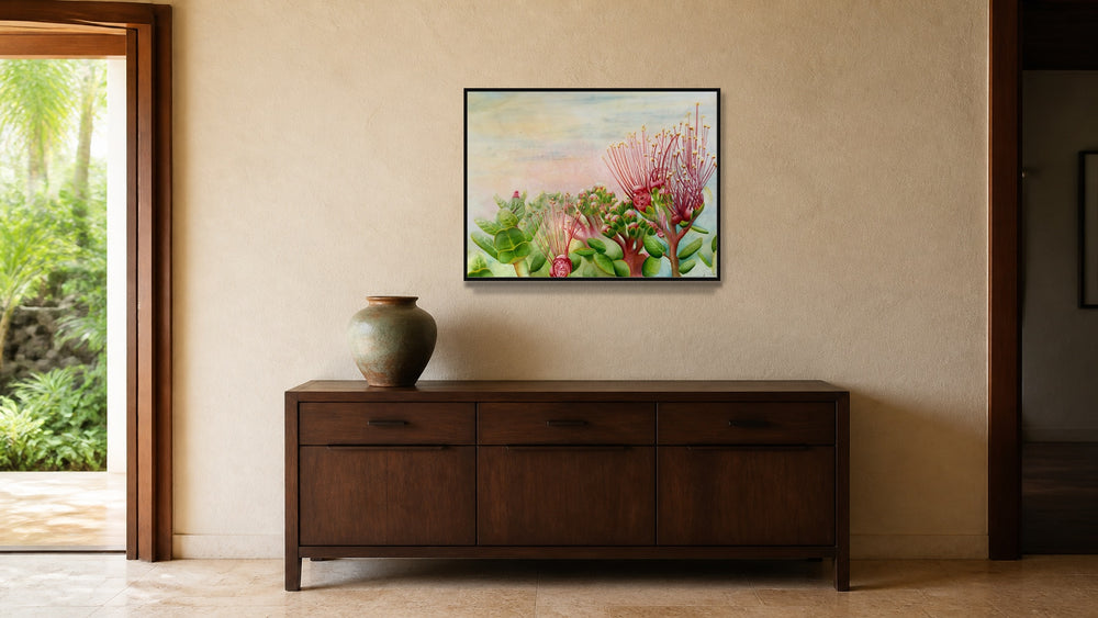 Ohia Family Art-in-Place — ~24×36 remake