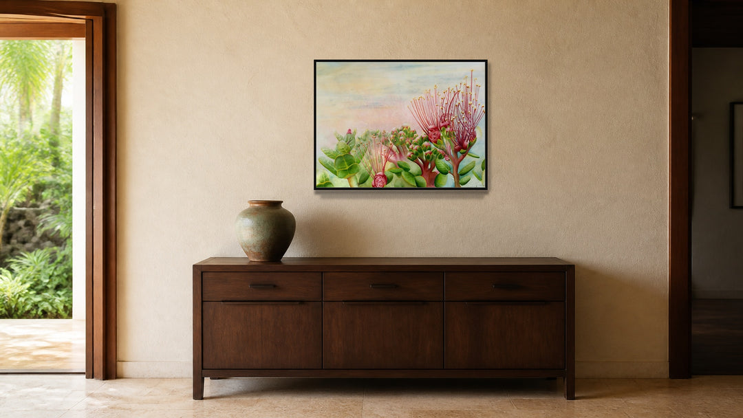 Ohia Family Art-in-Place — ~24×36 remake