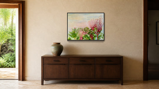 Ohia Family Art-in-Place — ~24×36 remake