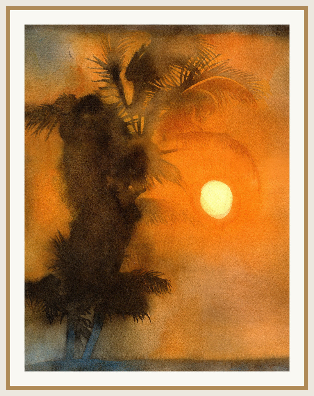 PALMZZZ natural frame with border