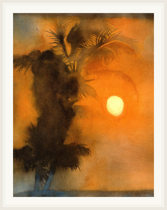 PALMZZZ white frame with border