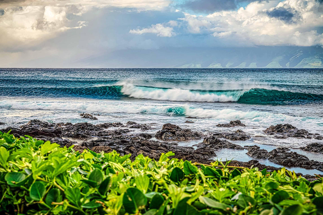 Ripcurl - Maui Fine Art Collective - 3500-5500, 800-3500, Best Moments, Best Sellers, Best Wall Artwork, black, blue, clouds, green, Hawaii, horizontal, Island, Kahana, lahaina, Lance Ehrecke, maui, Maui Hawaii Fine Art Photography, Maui Hawaii Wall Art, ocean, open-edition, over-5500, Reef, rocks, size-16x-24, size-24-x-36, size-40-x-60, Surf, Water, waves