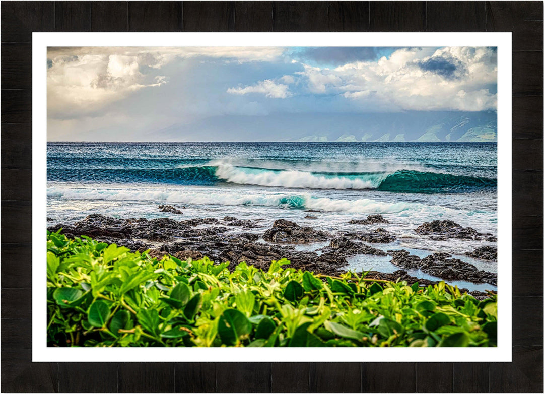 Ripcurl - Maui Fine Art Collective - 3500-5500, 800-3500, Best Moments, Best Sellers, Best Wall Artwork, black, blue, clouds, green, Hawaii, horizontal, Island, Kahana, lahaina, Lance Ehrecke, maui, Maui Hawaii Fine Art Photography, Maui Hawaii Wall Art, ocean, open-edition, over-5500, Reef, rocks, size-16x-24, size-24-x-36, size-40-x-60, Surf, Water, waves