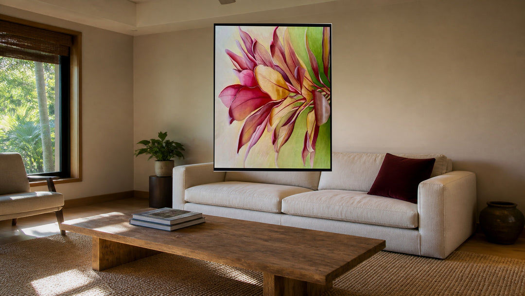 Erin Sabado, Wailea Ti, in a living room