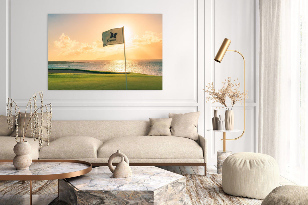 Sunset Reverie - Maui Fine Art Collective - 3500-5500, 800-3500, Acrylic, Artwork, Bay Course, Best Wall Artwork, Canvas, Golf, Golf Course, Hawaii, Hole 17, horizontal, Island, Kapalua, Kapalua Golf, Lance Ehrecke, maui, Maui Hawaii Fine Art Photography, Maui Hawaii Wall Art, Metal, open-edition, over-5500, Prints, size-16-x-24, size-24-x-36, size-40-x-60, Visual Artwork