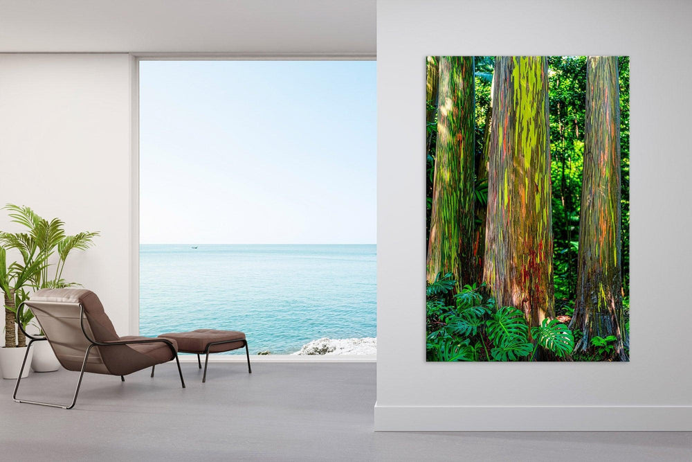 Tremendous Trio - Maui Fine Art Collective - 3500-5500, 800-3500, Best Wall Artwork, blue, green, hana, Hawaii, Island, Jungle, Lance Ehrecke, maui, Maui Hawaii Fine Art Photography, Maui Hawaii Wall Art, open-edition, over-5500, size-16x-24, size-24-x-36, size-40-x-60, Trees, vertical