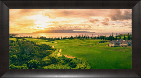 Twilight Triumph - Maui Fine Art Collective - 3500-5500, 800-3500, Acrylic, Artwork, Best Wall Artwork, Canvas, Golf, Golf Course, Hawaii, Hole 18, horizontal, Island, Kapalua, Kapalua Golf, Lance Ehrecke, maui, Maui Hawaii Fine Art Photography, Maui Hawaii Wall Art, Metal, open-edition, over-5500, Plantation Course, Prints, size-20-x-40, size-35-x-70, size-40-x-80, Visual Artwork