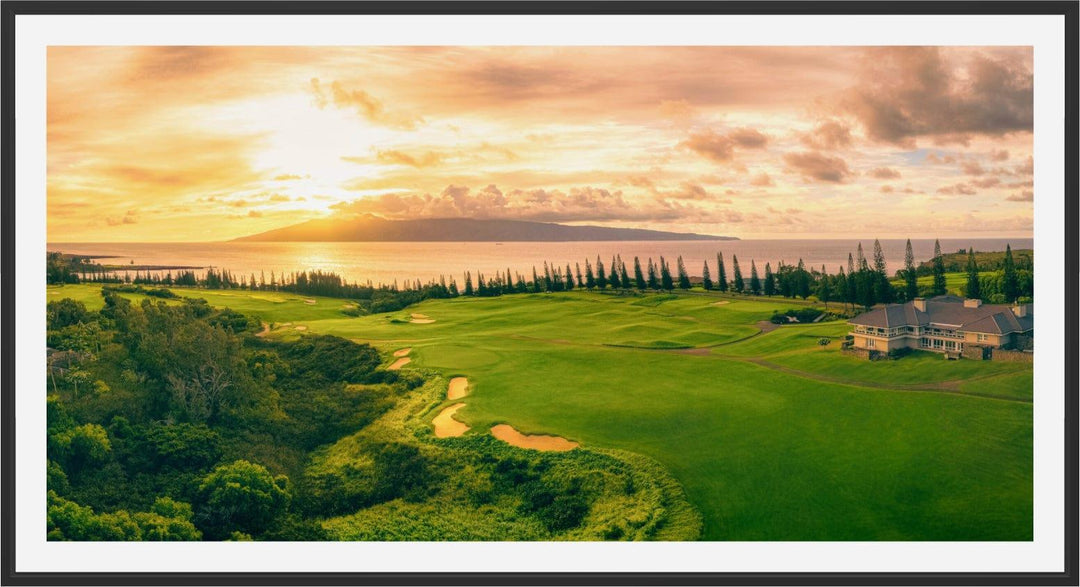 Twilight Triumph - Maui Fine Art Collective - 3500-5500, 800-3500, Acrylic, Artwork, Best Wall Artwork, Canvas, Golf, Golf Course, Hawaii, Hole 18, horizontal, Island, Kapalua, Kapalua Golf, Lance Ehrecke, maui, Maui Hawaii Fine Art Photography, Maui Hawaii Wall Art, Metal, open-edition, over-5500, Plantation Course, Prints, size-20-x-40, size-35-x-70, size-40-x-80, Visual Artwork