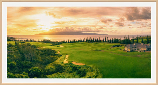 Twilight Triumph - Maui Fine Art Collective - 3500-5500, 800-3500, Acrylic, Artwork, Best Wall Artwork, Canvas, Golf, Golf Course, Hawaii, Hole 18, horizontal, Island, Kapalua, Kapalua Golf, Lance Ehrecke, maui, Maui Hawaii Fine Art Photography, Maui Hawaii Wall Art, Metal, open-edition, over-5500, Plantation Course, Prints, size-20-x-40, size-35-x-70, size-40-x-80, Visual Artwork