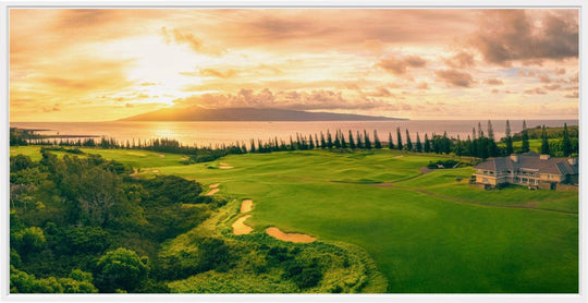 Twilight Triumph - Maui Fine Art Collective - 3500-5500, 800-3500, Acrylic, Artwork, Best Wall Artwork, Canvas, Golf, Golf Course, Hawaii, Hole 18, horizontal, Island, Kapalua, Kapalua Golf, Lance Ehrecke, maui, Maui Hawaii Fine Art Photography, Maui Hawaii Wall Art, Metal, open-edition, over-5500, Plantation Course, Prints, size-20-x-40, size-35-x-70, size-40-x-80, Visual Artwork