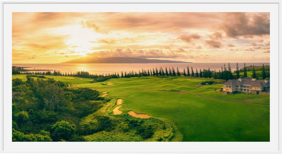 Twilight Triumph - Maui Fine Art Collective - 3500-5500, 800-3500, Acrylic, Artwork, Best Wall Artwork, Canvas, Golf, Golf Course, Hawaii, Hole 18, horizontal, Island, Kapalua, Kapalua Golf, Lance Ehrecke, maui, Maui Hawaii Fine Art Photography, Maui Hawaii Wall Art, Metal, open-edition, over-5500, Plantation Course, Prints, size-20-x-40, size-35-x-70, size-40-x-80, Visual Artwork