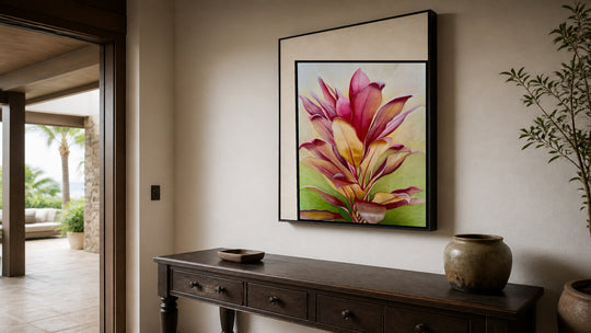 Wailea Ti Art-in-Place — foyer hang
